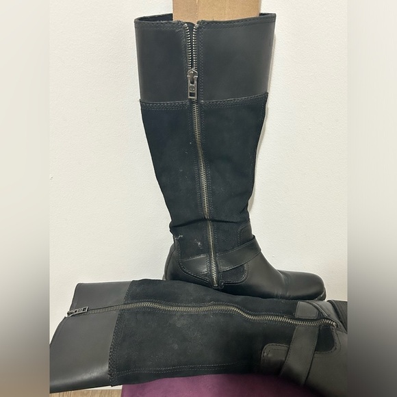 Womens Timberland suede  and leather tall fall boots - Picture 4 of 8